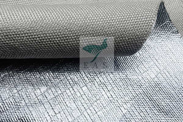 Aluminum Foil Laminated Fiberglass Fabric With Silicone Adhesive